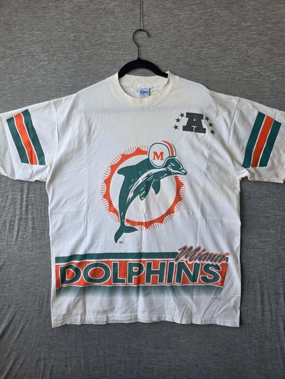 Vintage 1994 Miami Dolphins NFL Salem Sportswear T Shirt XL Made in USA